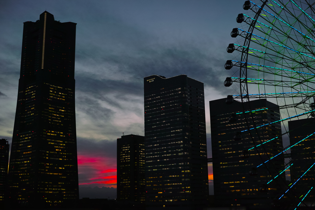 ランドマークと観覧車