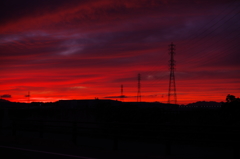 鈴鹿の夕焼け