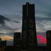 ランドマークの夕暮れ