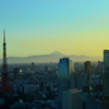 東京タワーと富士山