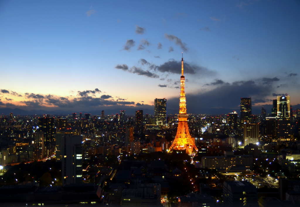 世界貿易センタービルより東京タワー#2