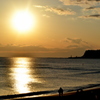 七里ヶ浜の夕陽