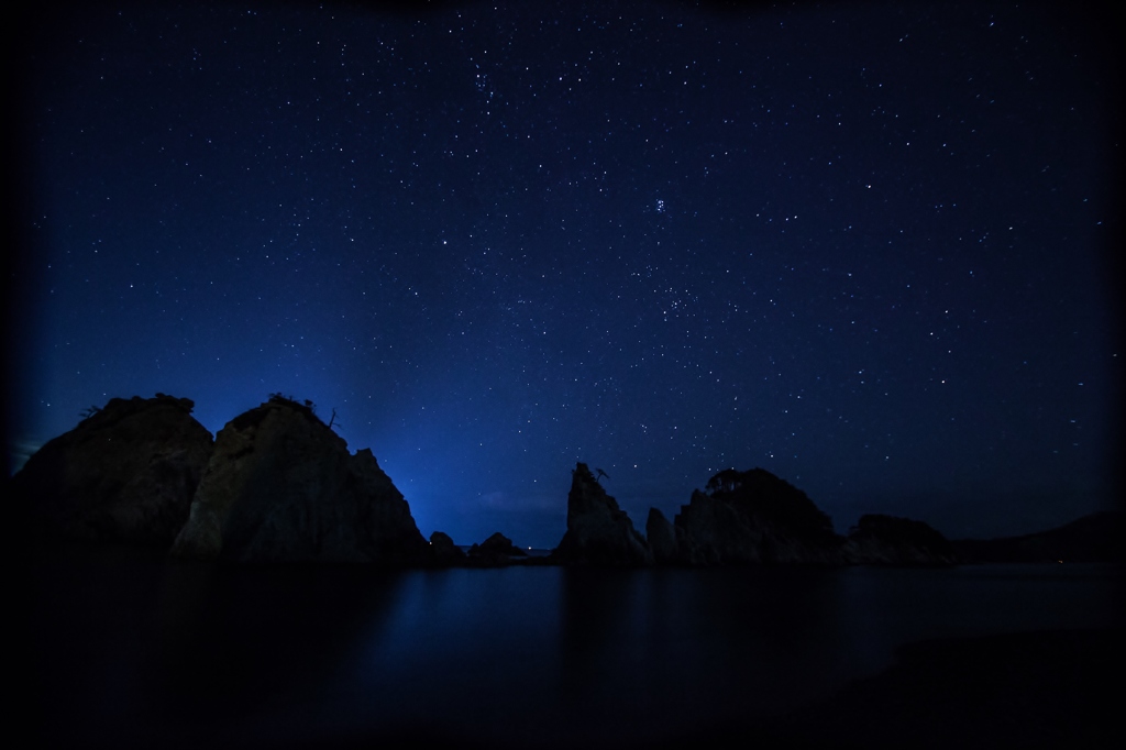 夜の浄土ヶ浜