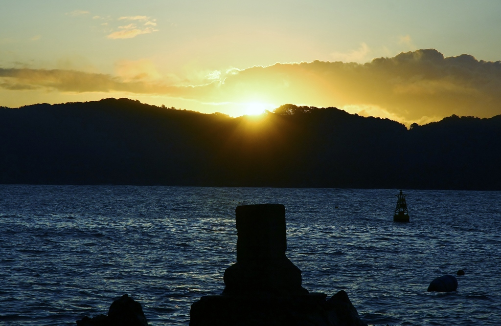 竜神崎の日の出