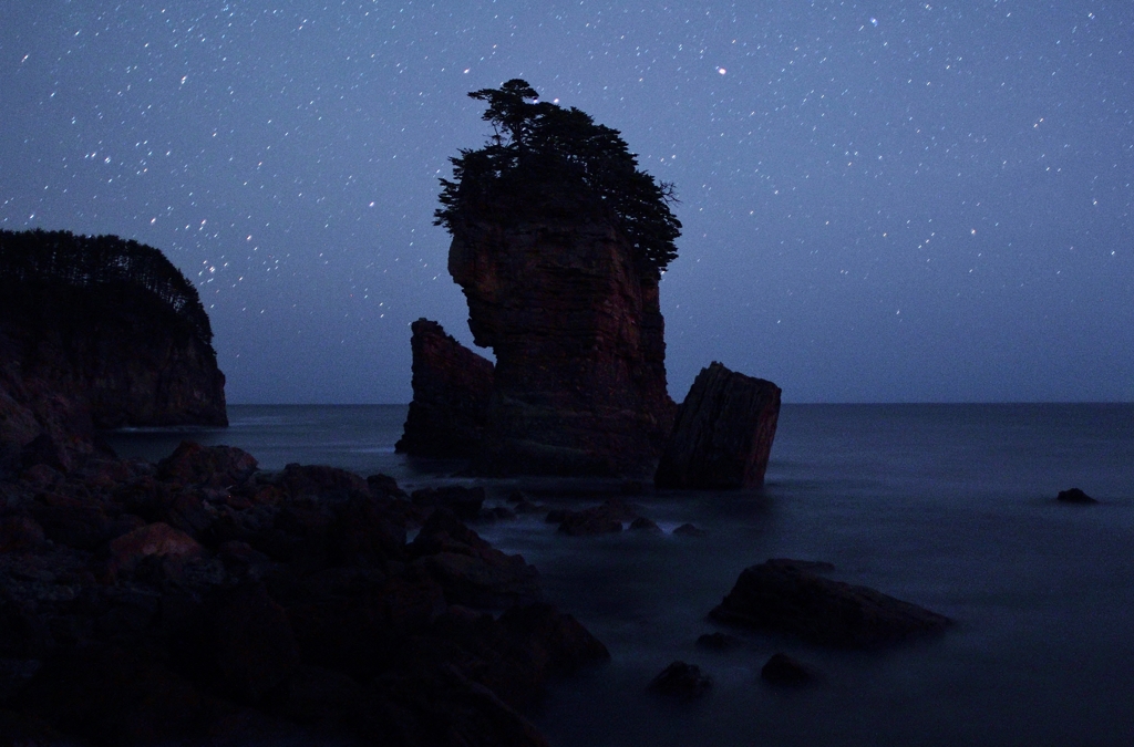 三王岩の夜