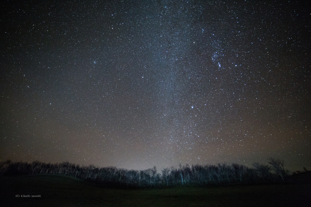 晩秋の夜空