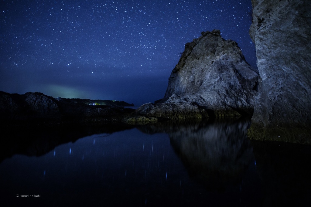 浄土ヶ浜の星空