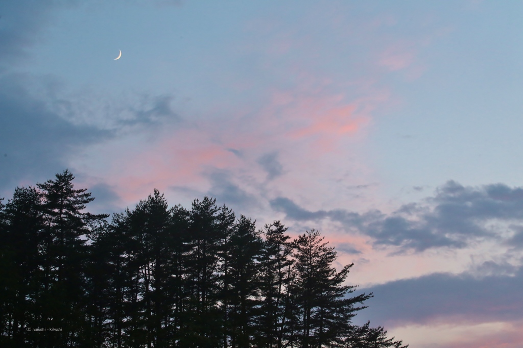 雨上がりの夕焼け