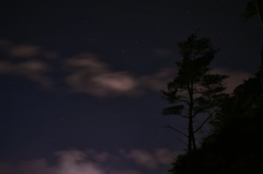 夜空と雲と