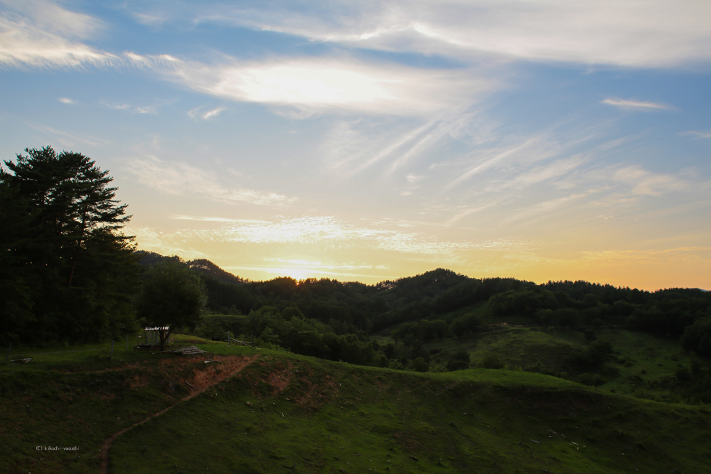 夏の日の夕暮れ