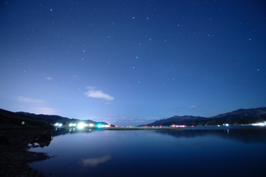 津軽石川の北斗七星