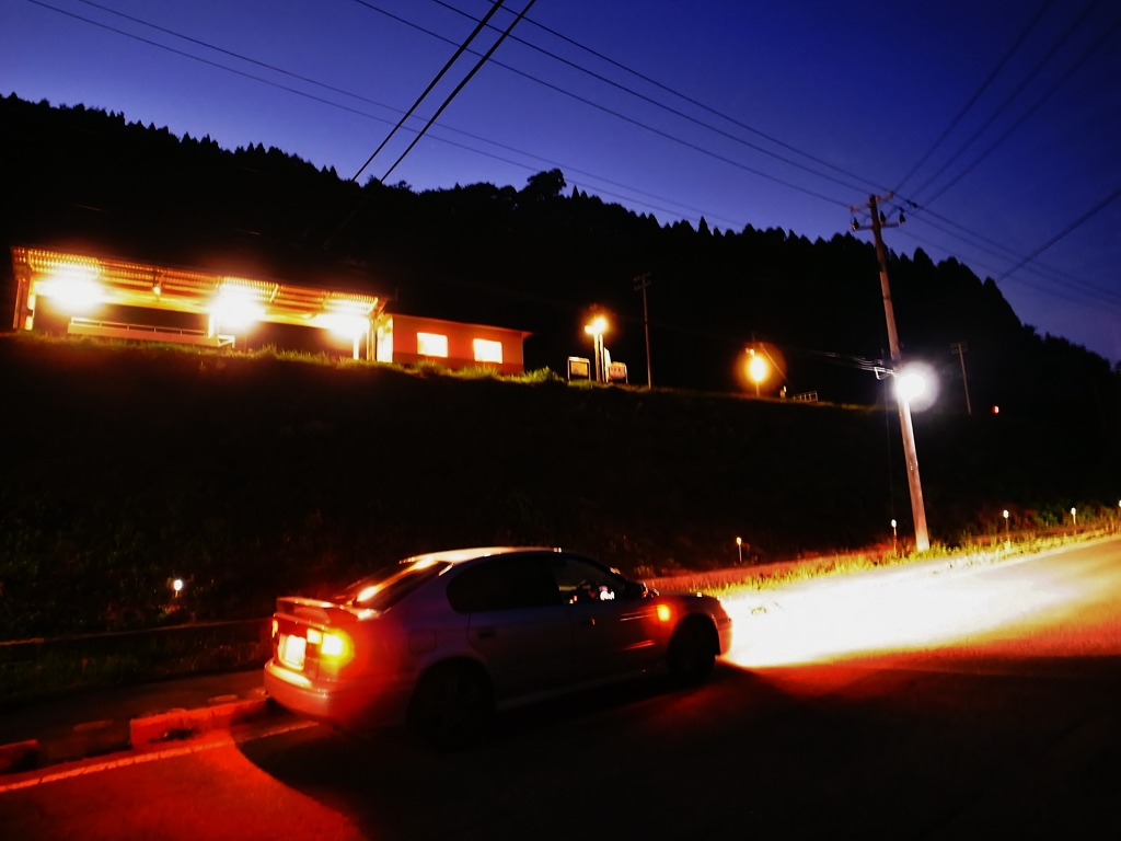 宮古市田老駅前
