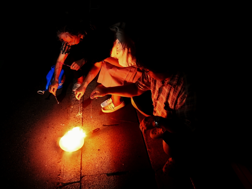 宮古の松あかしの風景