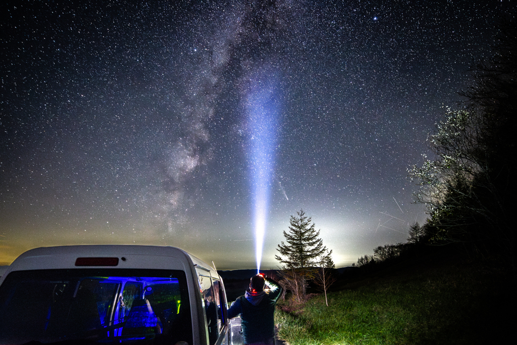 晩秋の星空・紫金山・アトラス彗星