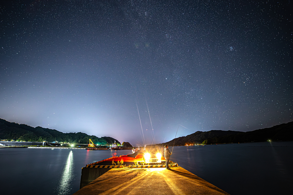 夜釣り