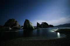 浄土ヶ浜の夜