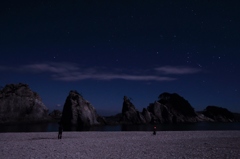 夜の浄土ヶ浜