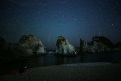 双子の流れ星