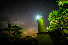 灯台と天の川