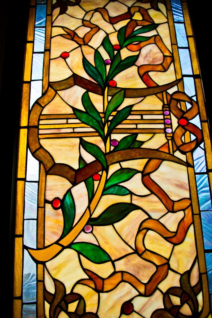 古いステンドグラス1