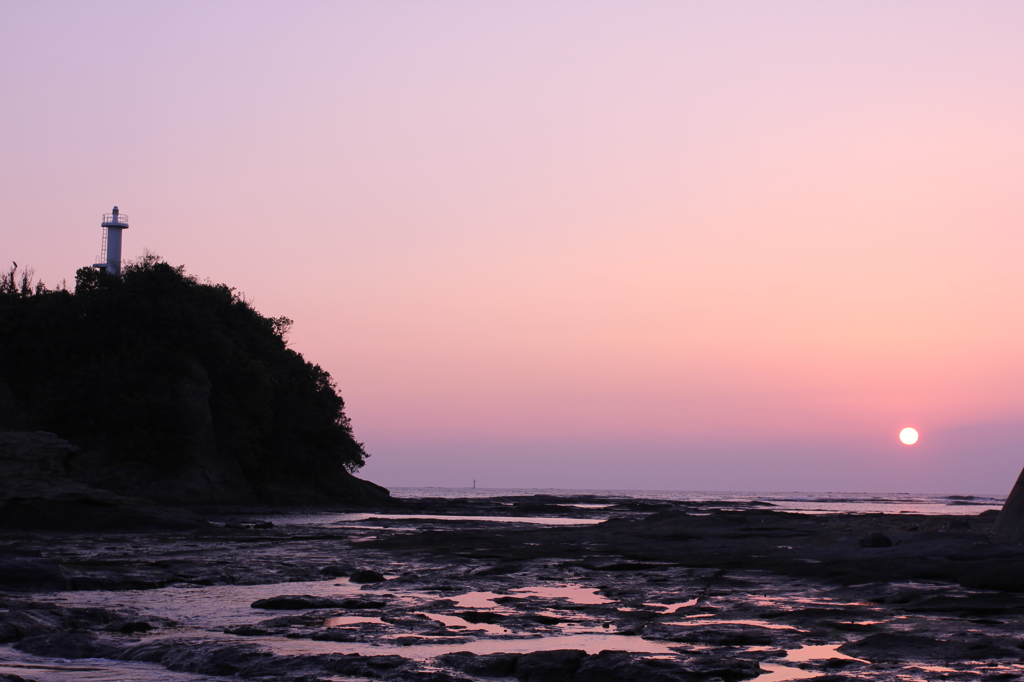 天神崎の夕暮れ