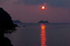 夕日