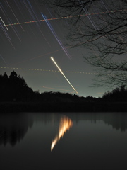 西の空は賑やか