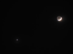金星と月