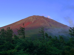 夕暮れの富士