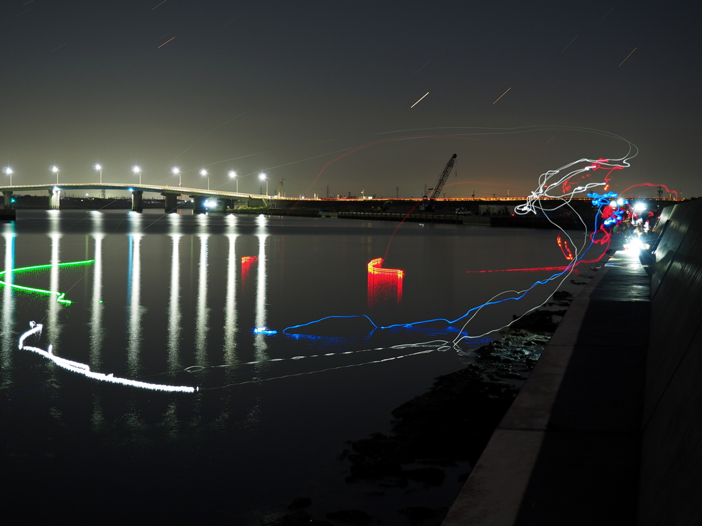 夜釣り
