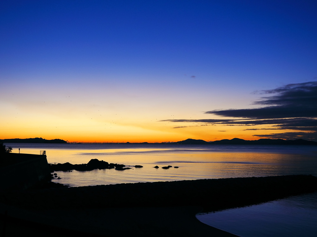 三河湾の日の出１