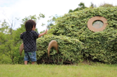緑と子供