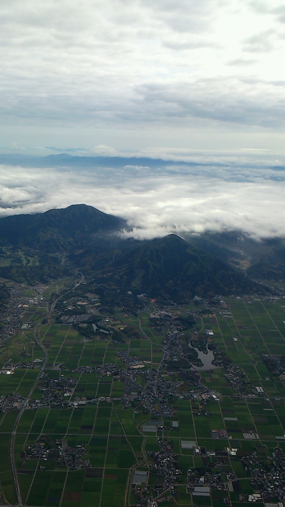 雲海と平野