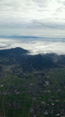 雲海と平野