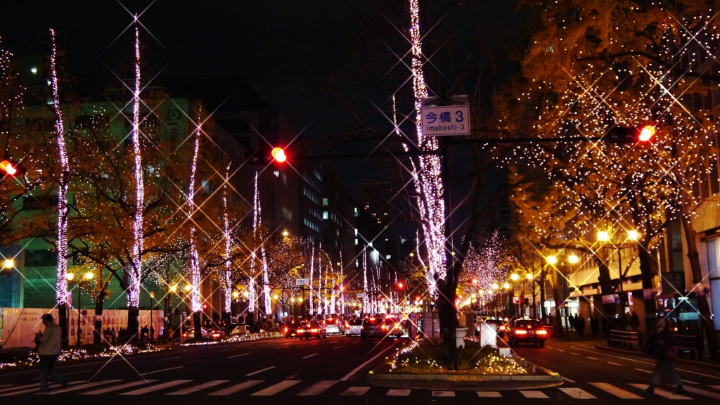 夜の御堂筋