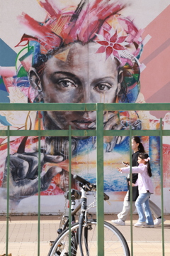 ウォールアートの構図