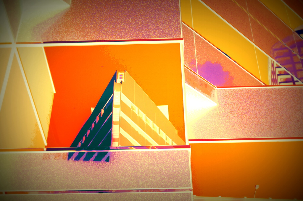 ビル街の抽象的表現