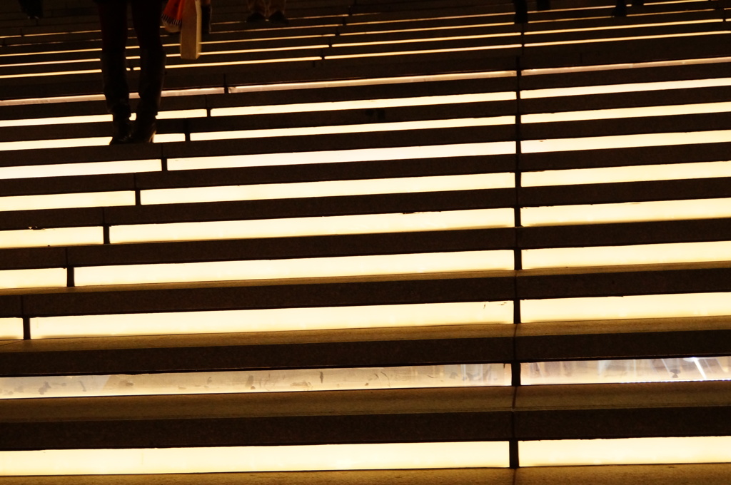 she's standing there