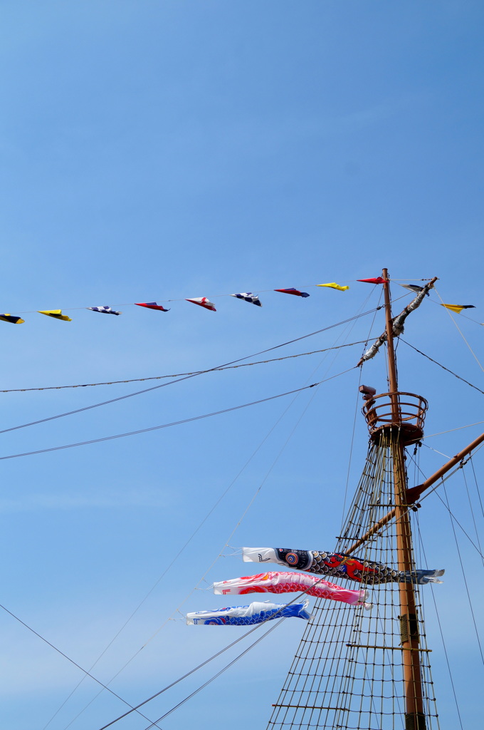 海風に吹かれて