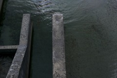水面の濃紺