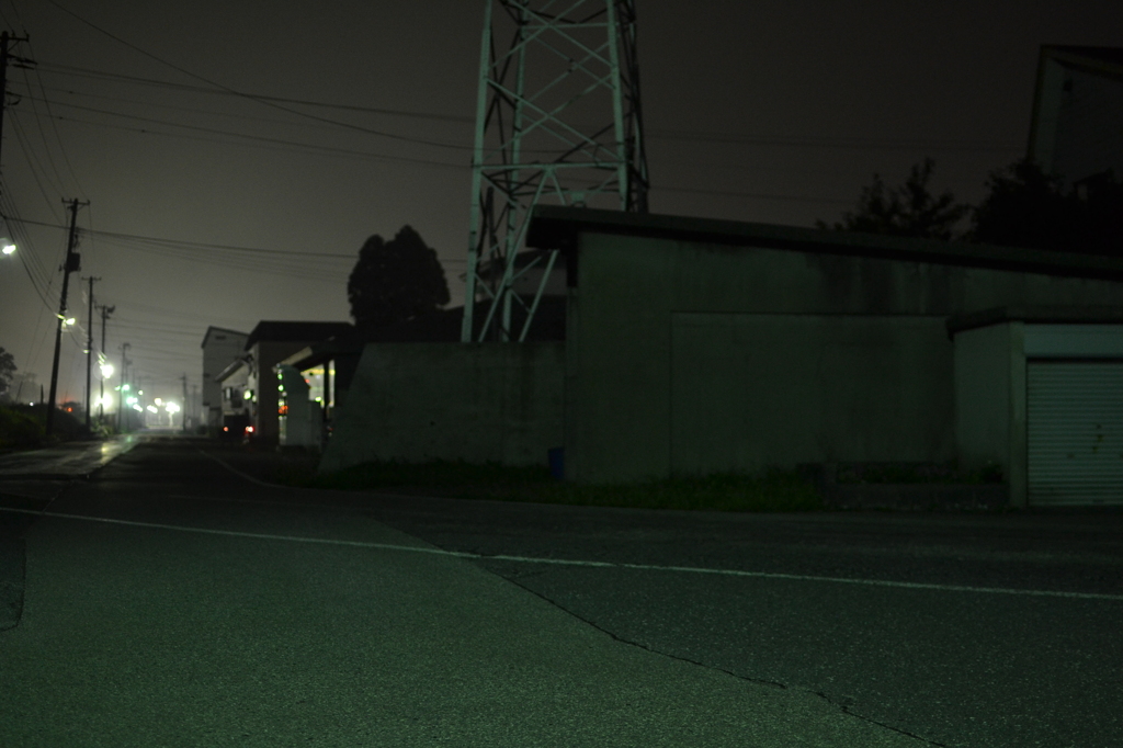 夜の通勤路