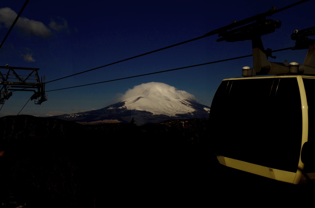 雲に隠れた・・・