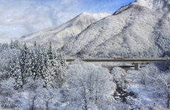 土樽駅付近の風景