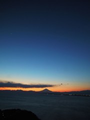 沈む夕日を眺めて・・・