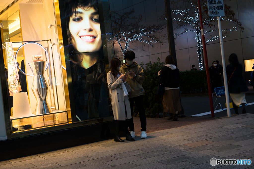 Two people in　Ginza♪