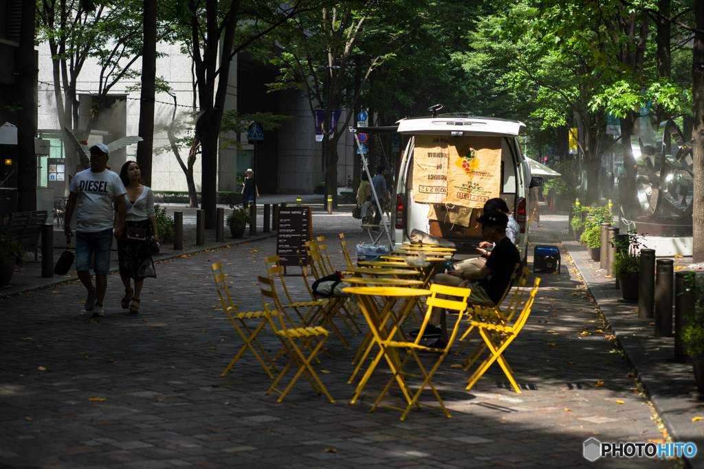 Afternoon cafe terrace♪