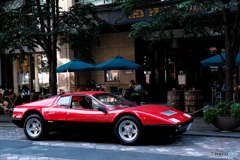 Ferrari at a café♪