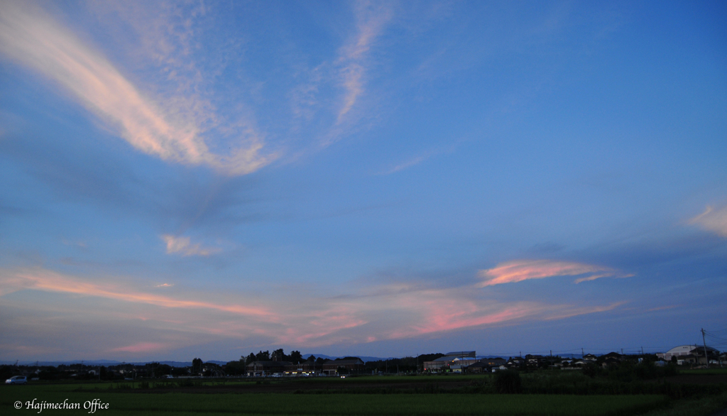 夏の夕暮れ