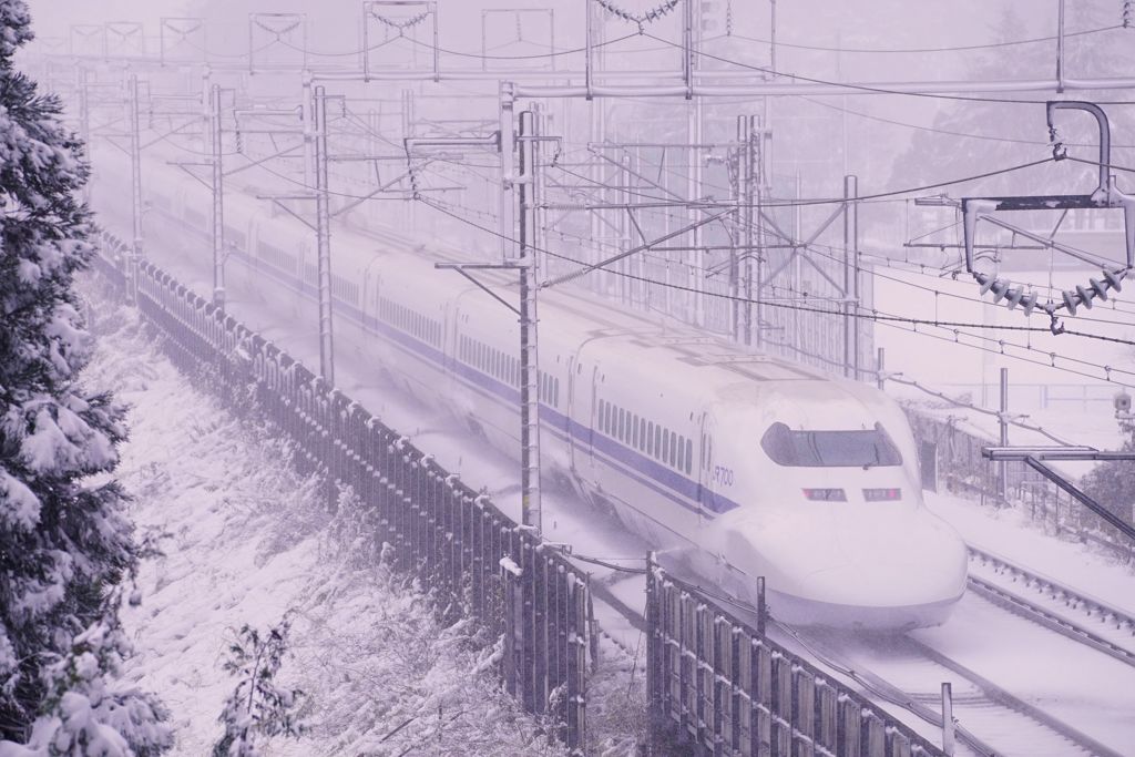 豪雪地帯を抜けて　