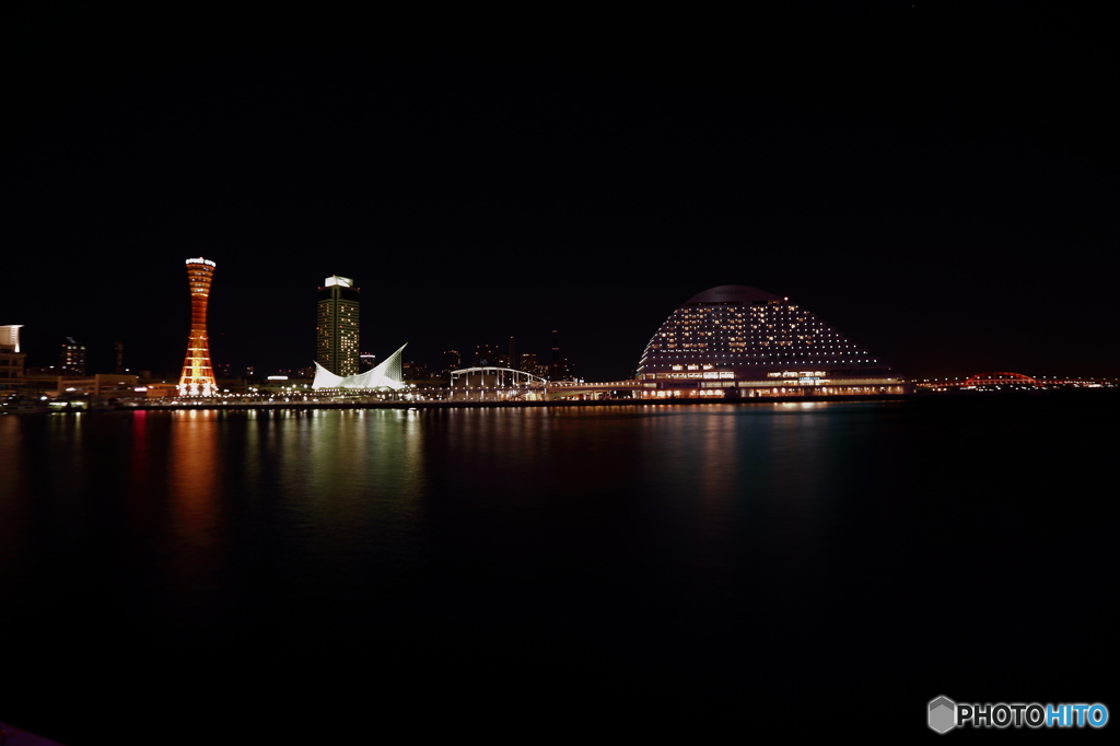 神戸港の夜景